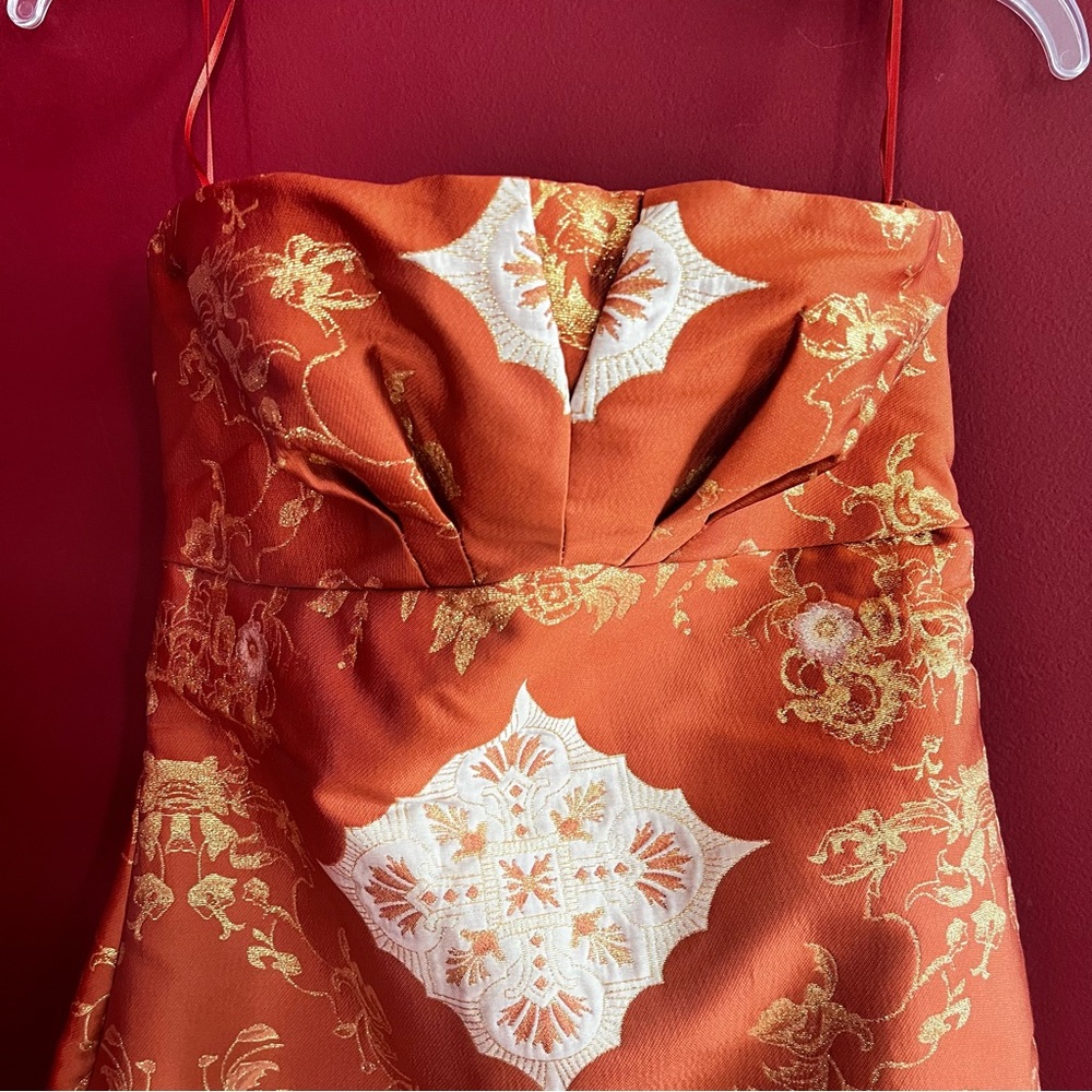 Free People Strapless Damask Mini Dress - Picture 11 of 16